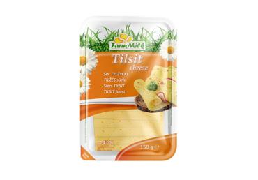 Tilžės sūris FARM MILK (riekelės), 45 % rieb. s. m., 150 g