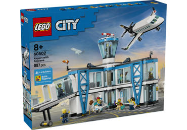 Konstruktorius LEGO Oro Uostas su Lėktuvu 60502