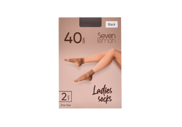 Moter. puskojinės SEVEN LEMON, 40 den, univer. dydis, 2 vnt., 2 vnt.