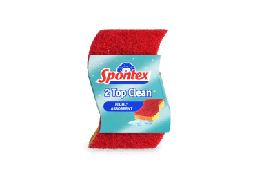 Virtuvinės kempinės SPONTEX TOP CLEAN, 2 vnt., 2 vnt.