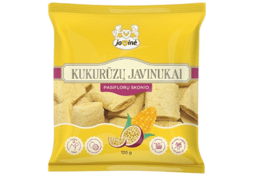 Kukurūzų javinukai, pasiflorų skonio, 120 g