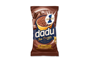 Chocolate ice cream DADU with chocolate pieces, 65 g