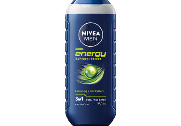 NIVEA Dušo želė vyrams ENERGY, 250 ml