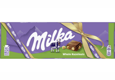 Milk chocolate MILKA with whole hazelnuts, 250 g