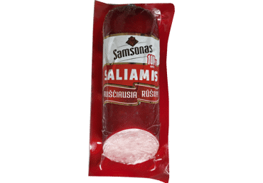 Hot smoked salami SAMSONAS, a. r., 350 g