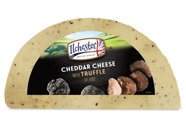 Сыр чеддер с грибным и черным трюфельным соусом ILCHESTER, 50%, 1 кг