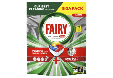 Automatinių indaplovių kapsulės FAIRY Platinum+ Lemon, 71vnt