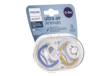 Silikoninis čiulptukas PHILIPS AVENT, 0-6 mėn., 2 vnt.
