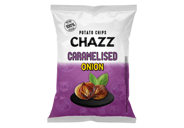 Чипсы из картофеля CHAZZ, вкус карамелизированного лука, 130 г