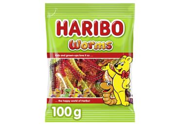 Guminukai HARIBO WORMS, 100 g