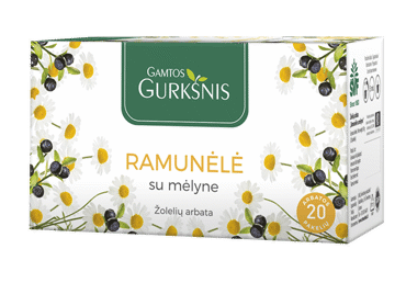 Chamomile with blueberries tea GAMTOS GURKSNIS, 20 pcs.