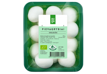 Ekologiški pievagrybiai AUGA, 250 g