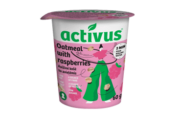 Oatmeal ACTIVUS (with raspberries), 60 g