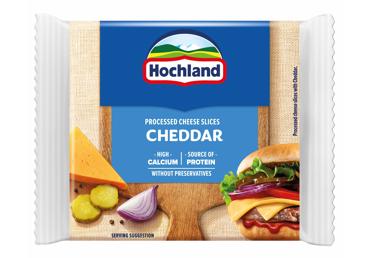 Processed cheddar HOCHLAND (slices), 20% fat, 130 g