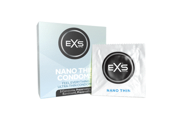 Prezervatyvai EXS Nano Thin, 3 vnt