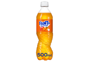 Sparkling refreshing drink FANTA ZERO, orange flavor, 500 ml