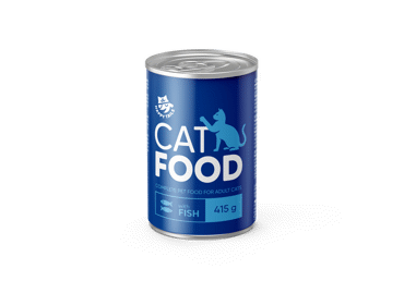 Konservuotas kačių ėdalas su žuvimi HAPPY TAILS, 415 g