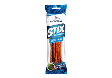 Karštai rūkytos lazdelės STIX KABANOSSI ORIGINAL, a. r., 100 g