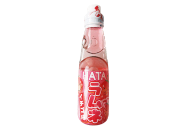 Газированный освежающий напиток RAMUNE, со вкусом клубники, 200 мл
