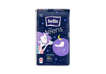Naktiniai paketai BELLA for Teens Sensitive Night, N16