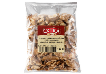 Gliaudyti graikiniai riešutai EXTRA LINE, 150 g