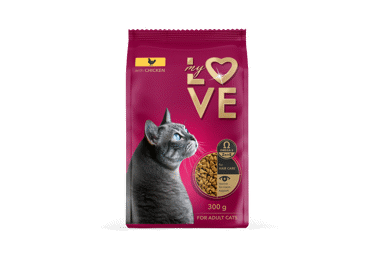 My Love visavertis sausas suaugusių kačių pašaras su vištiena, 300 g