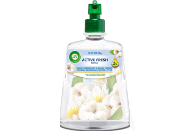 Automobilio oro gaiviklio papildymas Air Wick Active Fresh Medvilnė, 228 ml