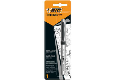 Markeris BIC INTENSITY, plonas, juodos sp.