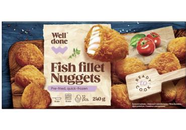 Žuvų filė kepsneliai WELL DONE, 240 g