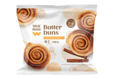 Šaldytos bandelės WELL DONE su cinamonu, 350 g