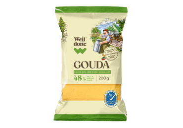 Gaudos sūris WELL DONE, 48 % rieb. s. m., 200 g