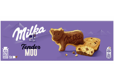Sponge cookies MILKA TENDER MOO, 140 g