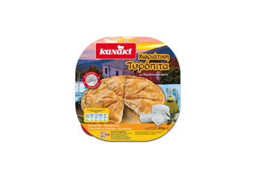 Frozen filo pastry pie with cheese