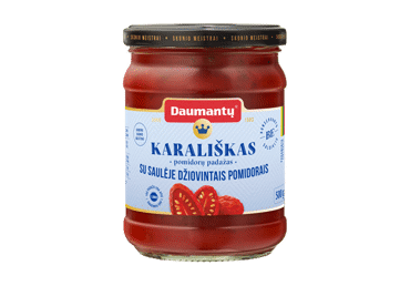 KARALIŠKAS pomidorų padažas su džiovintais pomidorais, 500 g