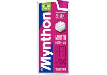Пастилки MYNTHON ZIP MINT, малиновый вкус, 30 г