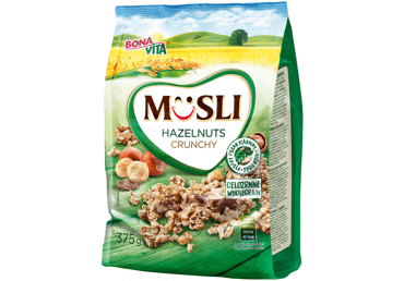 Baked cereal BONA VITA with hazelnuts, 375 g