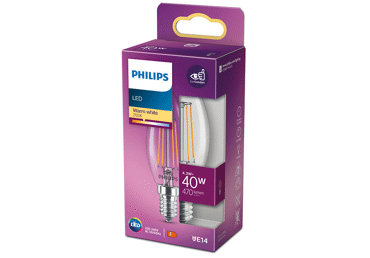 LED lemputė PHILIPS, E14, 40 W, 470 lm, 1 vnt.