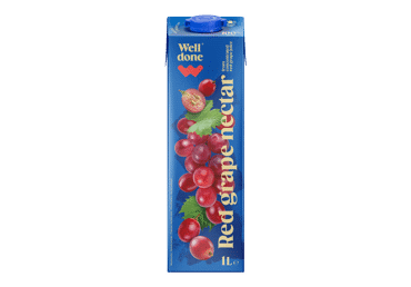 Raudonųjų vynuogių nektaras WELL DONE, 1 l