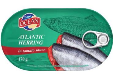 Silkė pomidorų padaže WIDE OCEAN, 170 g
