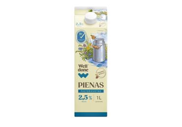 Pienas WELL DONE, 2,5 % rieb., 1 l