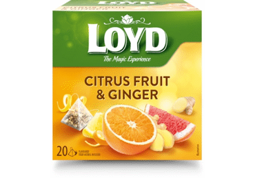 Vaisinė arbata LOYD su imbierais ir citrusiniais vaisiais, 40 g