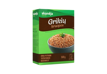 Grikių kruopos SKANĖJA (4 x 125 g), 500 g