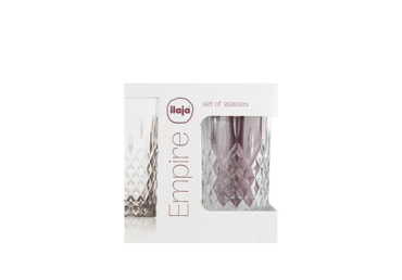 Stiklinė ILAJA Empire  350ml, 4vnt