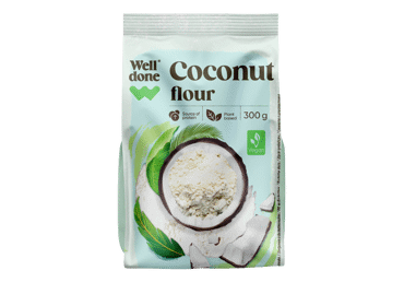 Kokosų miltai WELL DONE, 300 g