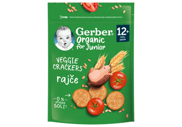 Ekologiški krekeriai GERBER Organic pomidorų skonio, 100 g