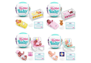 5 SURPRISE miniatiūrų rinkinys My Mini Baby, 1 serija, skirtingi dizainai