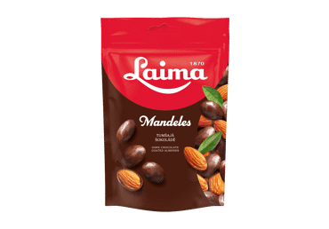 Almonds LAIMA in dark chocolate, 140 g