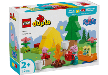 Konstruktorius LEGO® DUPLO® kiaulytės Pepos stovyklavimas Rinkinys