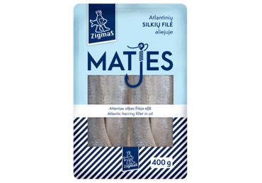 Филе сельди в масле ZIGMAS MATES, 400 г