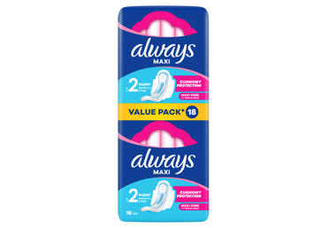 Higieniniai paketai ALWAYS Maxi, Super, S2, 18 vnt.